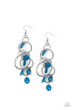 Dizzyingly Dreamy - Blue  Earrings Paparazzi