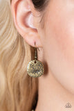 Spot On Sparkle - Brass  Necklace Paparazzi