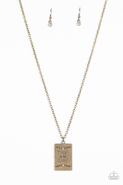 All About Trust - Brass Necklace Paparazzi