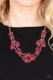Botanical Banquet - Red Necklace Paparazzi