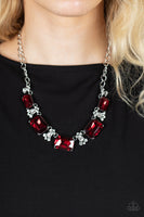 Flawlessly Famous - Red Necklace Paparazzi