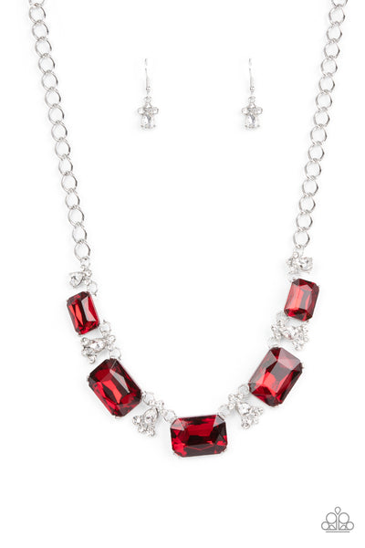 Flawlessly Famous - Red Necklace Paparazzi