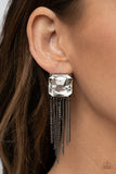 Supernova Novelty - Black Earrings Paparazzi