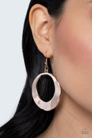 Urban Eclipse - Rose Gold Earrings Paparazzi