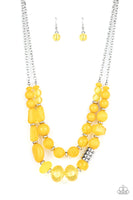 Pina Colada Paradise - Yellow Necklace Paparazzi