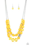 Pina Colada Paradise - Yellow Necklace Paparazzi