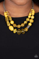 Pina Colada Paradise - Yellow Necklace Paparazzi