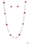 Fundamental Fashion - Red Necklace Paparazzi