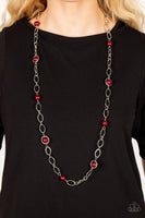 Fundamental Fashion - Red Necklace Paparazzi