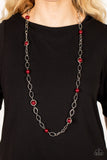 Fundamental Fashion - Red Necklace Paparazzi