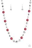 Decked Out Dazzle - Red Necklace Paparazzi