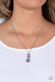 Clustered Candescence - Silver Necklace Paparazzi