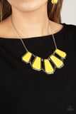 Stellar Heiress - Yellow Necklace Paparazzi