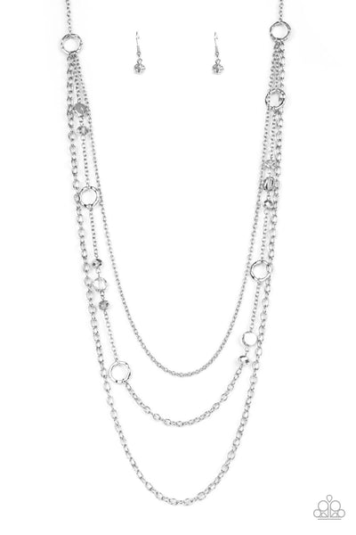 Starry-Eyed Eloquence - Silver Necklace Paparazzi