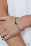 Heart of Ice - Blue Heart Bracelet Paparazzi