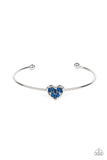 Heart of Ice - Blue Heart Bracelet Paparazzi