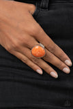 Aesthetically Authentic - Orange Ring Paparazzi