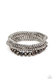 Gutsy and Glitzy - Silver Bracelet Paparazzi