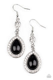 Elite Elegance - Black Earrings Paparazzi