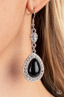 Elite Elegance - Black Earrings Paparazzi