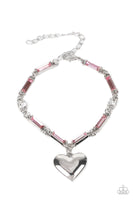 Sweetheart Secrets - Pink Heart Bracelet