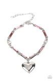 Sweetheart Secrets - Pink Heart Bracelet