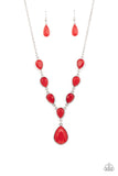 Party Paradise - Red Necklace Paparazzi