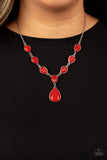 Party Paradise - Red Necklace Paparazzi