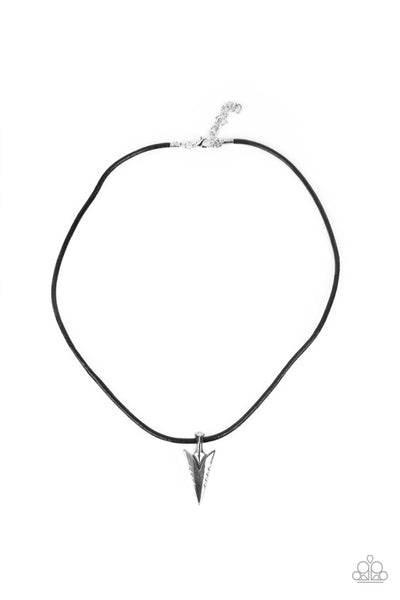 Pharaohs Arrow - Black Urban Necklace Paparazzi