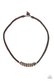 Primitive Prize - Brown Necklace Paparazzi