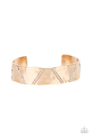 Couture Crusher - Gold Bracelet Paparazzi