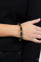 Molten Mogul - Green Bracelet Paparazzi