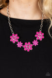 Flamboyantly Flowering - Pink Necklace Paparazzi