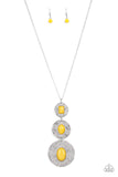 Talisman Trendsetter - Yellow Necklace Paparazzi