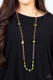 Pardon My FABULOUS - Green Necklace Paparazzi