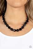 Popping Promenade - Black Necklace Paparazzi