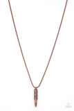 Highland Hunter - Copper Bullet Necklace Paparazzi