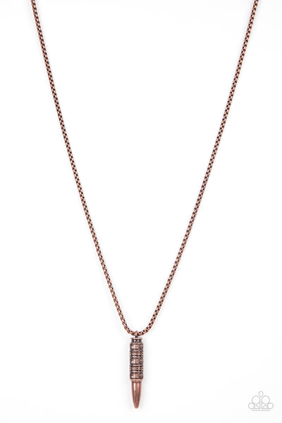 Highland Hunter - Copper Bullet Necklace Paparazzi