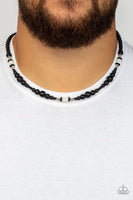 Stone Synchrony - White & Black Necklace Paparazzi