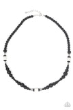 Stone Synchrony - White & Black Necklace Paparazzi