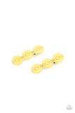 Charismatically Citrus - Yellow Hair Clip Paparazzi