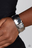 Molten Maverick - Silver Bracelet Paparazzi
