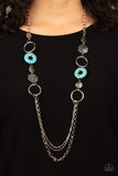 Grounded Glamour - Blue Necklace Paparazzi