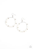 Loudly Layered - White Earrings Paparazzi