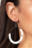 Loudly Layered - White Earrings Paparazzi