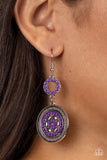 Meadow Mantra - Purple Earrings Paparazzi