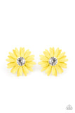 Sunshiny DAIS-y - Yellow Earrings Paparazzi