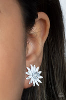 Sunshiny DAIS-y - White Earrings Paparazzi