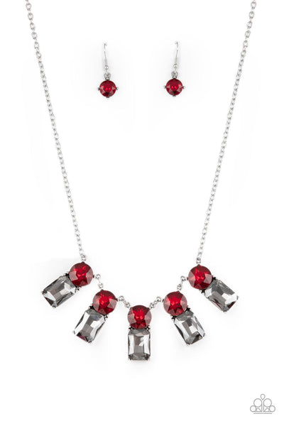 Celestial Royal - Red Necklace Paparazzi