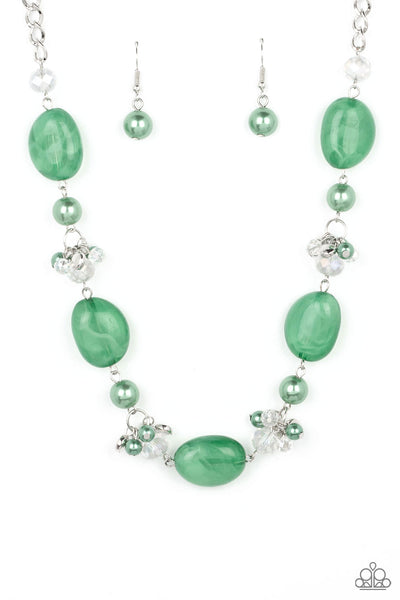 The Top TENACIOUS - Green Necklace Paparazzi